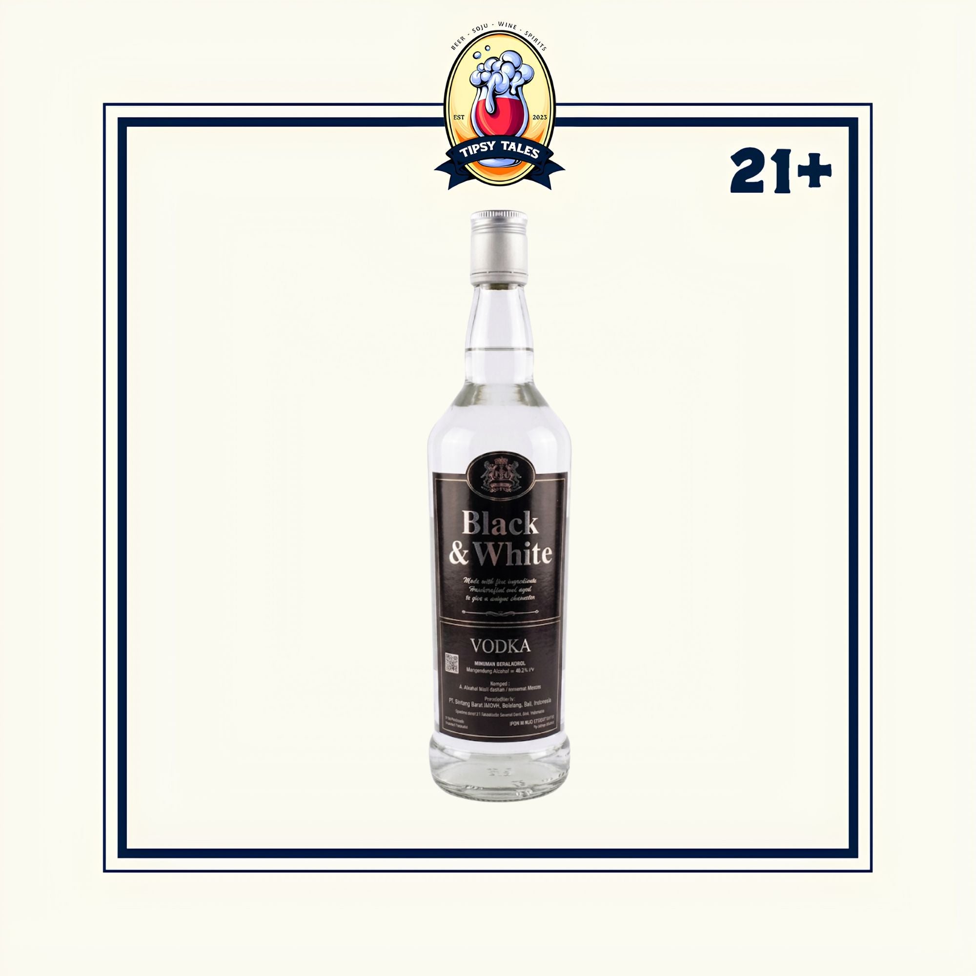 Black & White Vodka 650ml 1
