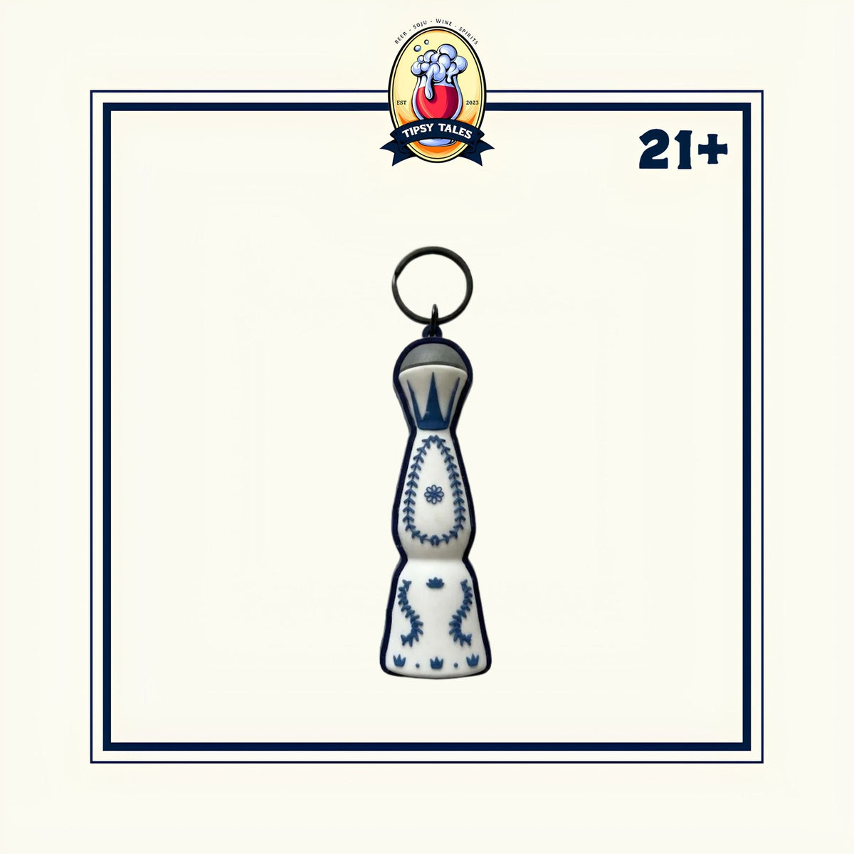 Clicker botol azul keychain 150 gram 1