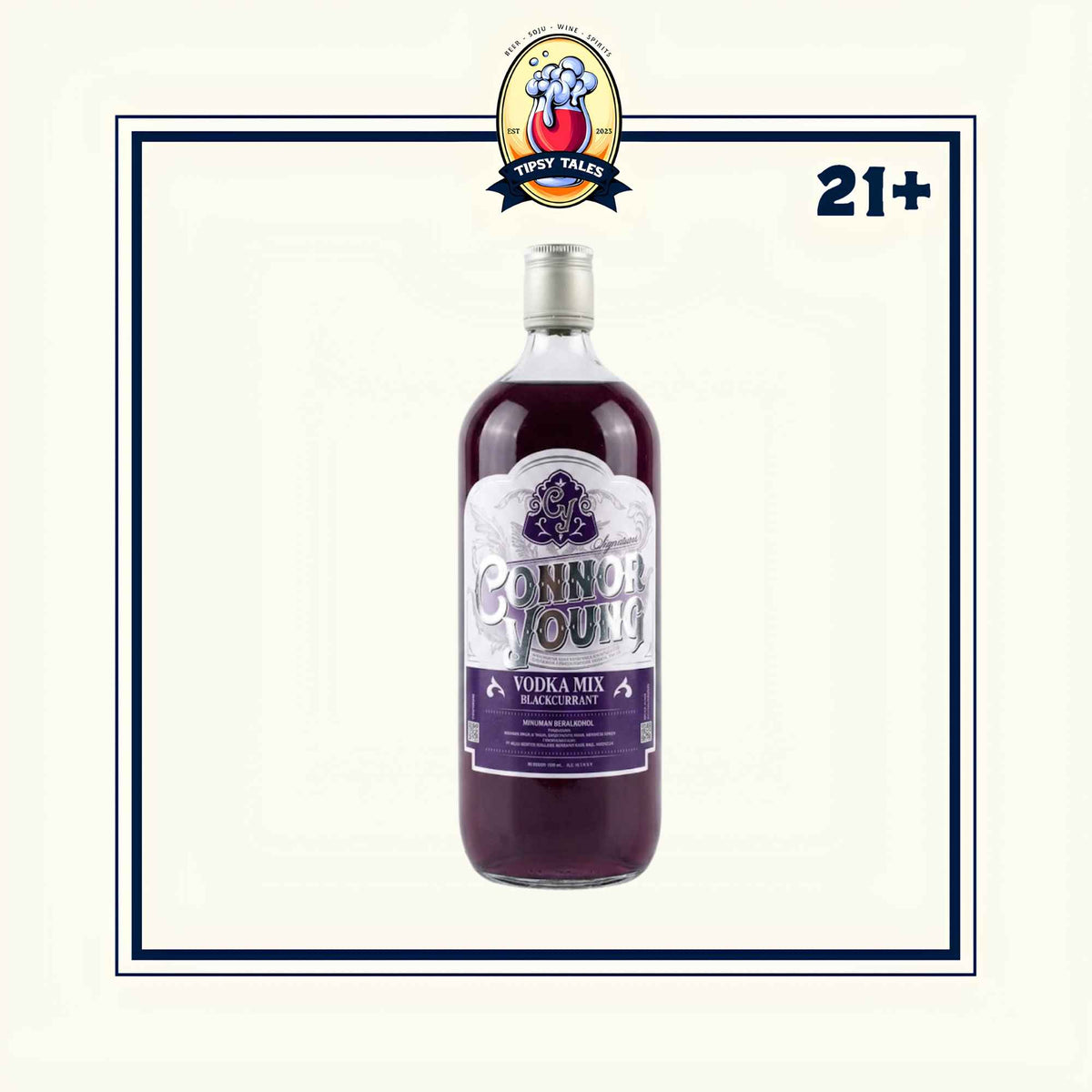 Connor Young Vodka Mix Blackcurrant 1000ml 1