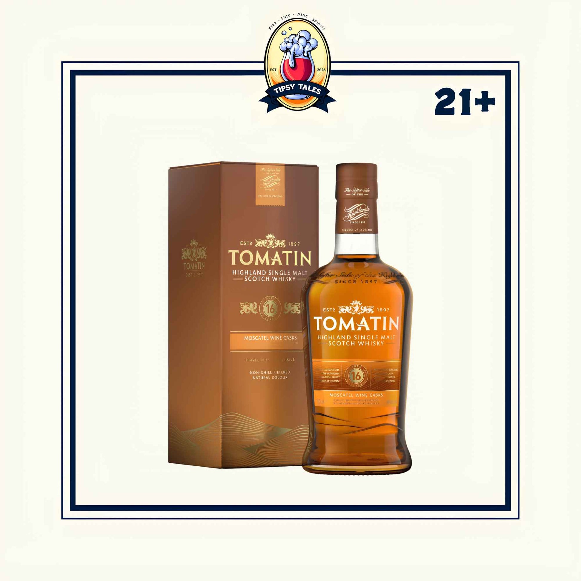 Tomatin 16 Year Old Highland Single Malt Scotch Whiskey 700ml 1