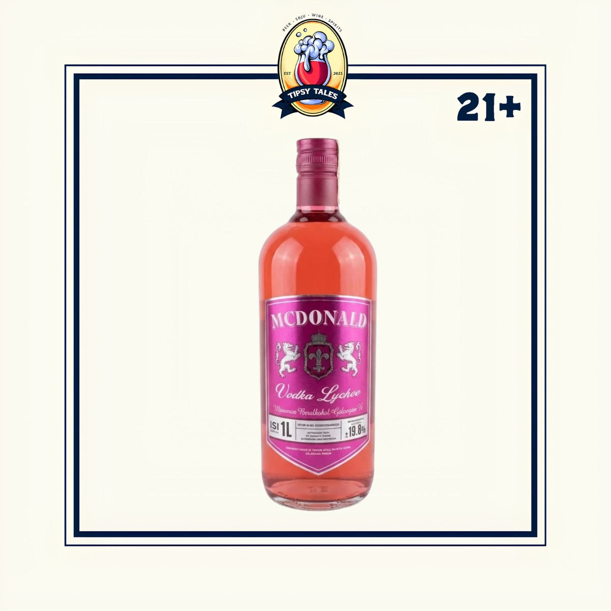 Mc Donald Vodka Lychee 19,8% 1000ml 1