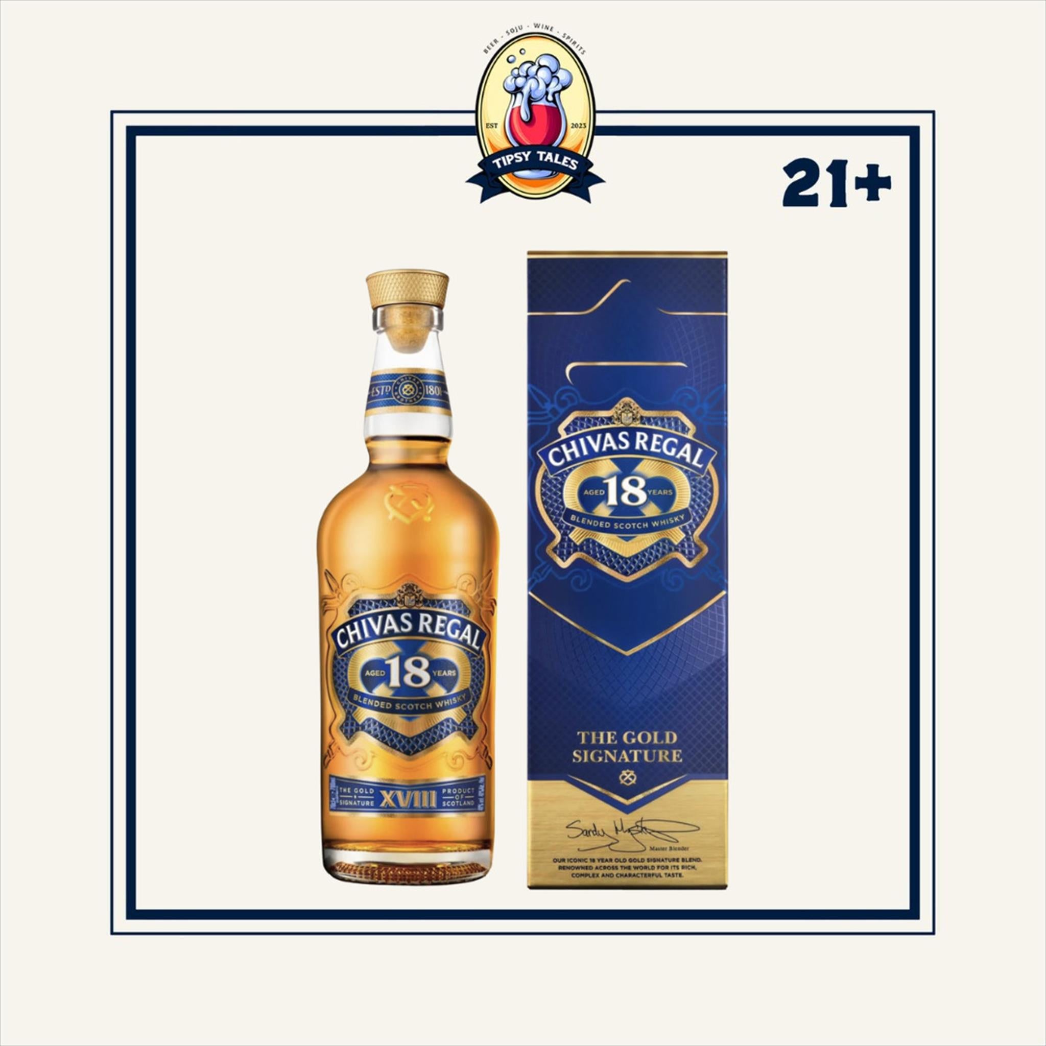 ウイスキー SHIVAS REGAL18 GOLDSIGNATURE Chivas Regal 18 YO GoldSignature 700ml – Tipsy Tales